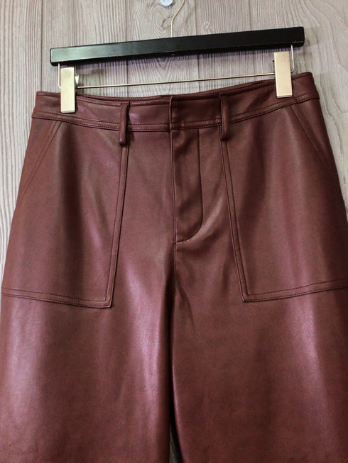 7 For All Mankind Faux-leather Pants Size Medium