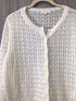 Demylee Pointelle Cardigan Cotton-linen Size Medium