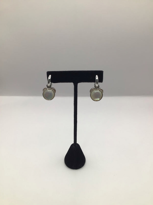 Hoop Mother-of-pearl dangle Set Earrings