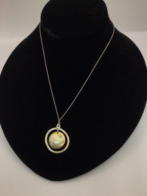 Gold & Silver pendant Necklace