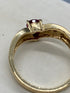 14k Gold + Pear Shape Ruby Ring
