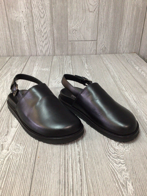 Max Mara Nizza Leather Low Clogs Size 39