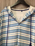 Cabana Life Rosebay Hooded Pullover Coverup Size X-Large