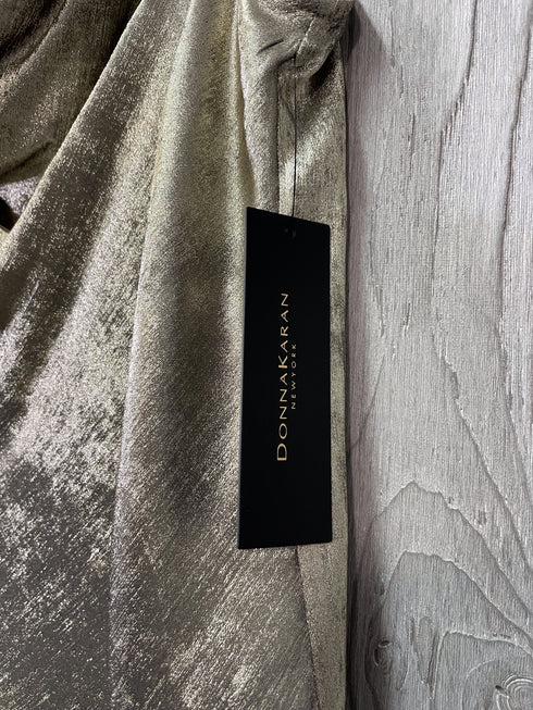Donna Karan Metallic Top Size Large New