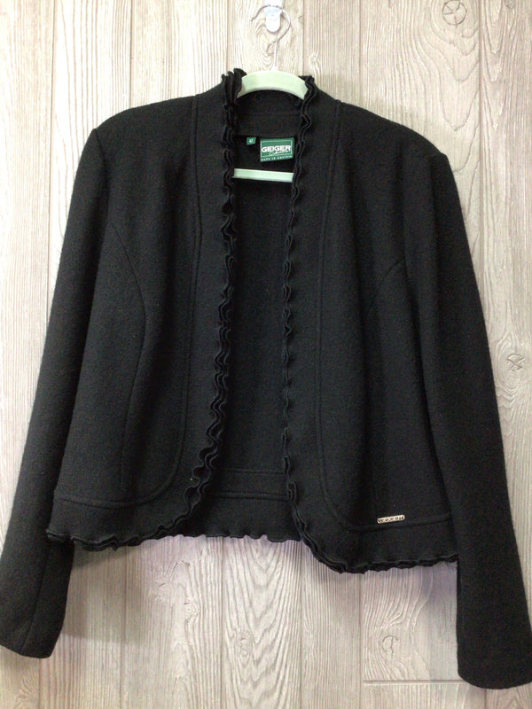 Geiger Blazer Boiled wool Triple Ruffle Edge Size 42-10