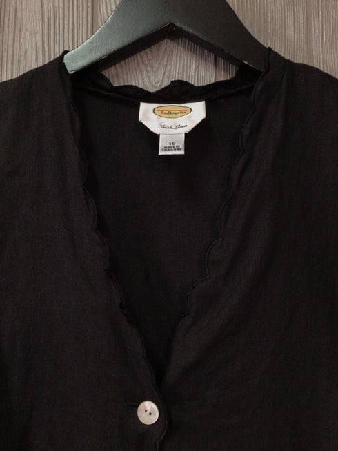 Talbots Linen Top Size 16