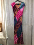 Johnny Was Jade Burnout Velvet Maxi Dress Size Medium
