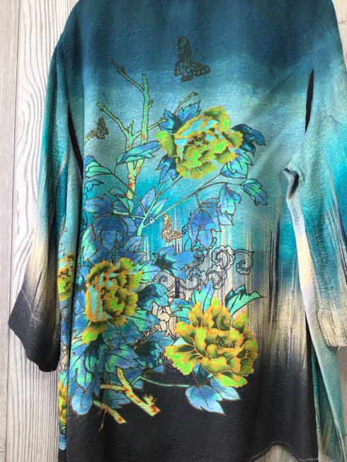 Citron Blouse Tummy Tuck Size 1X