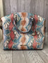 Brahmin Large Duxbury Satchel Multi All Over Snake Purse Pre-owned
