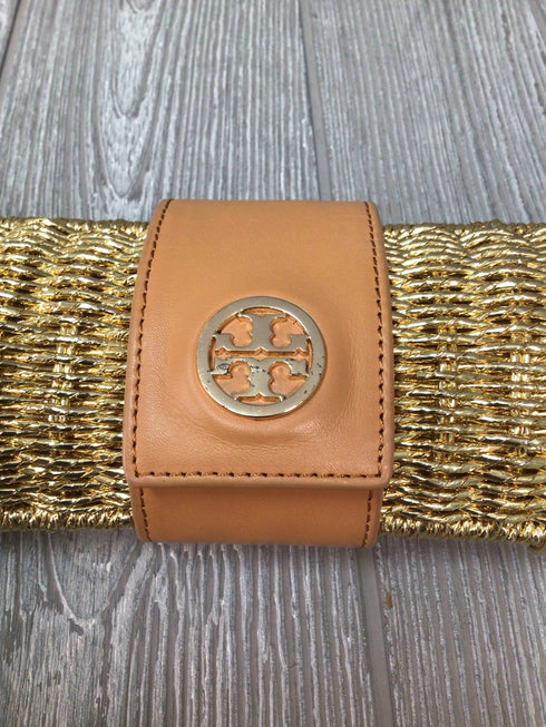 Tory Burch Metallic Wicker clutch Evening Bag