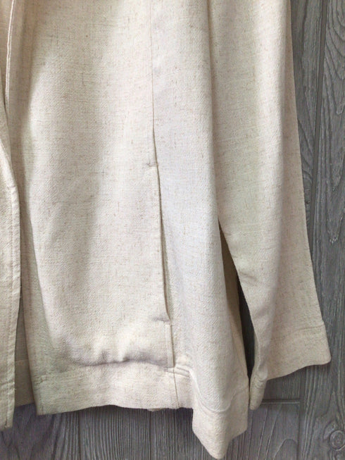 LOGO Blazer Linen Blend Size Medium