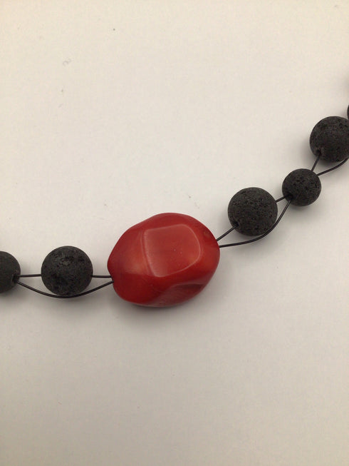 Athens Protasis Lava Necklace