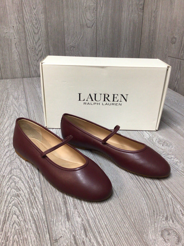 Lauren Leather Flats Size 10 New
