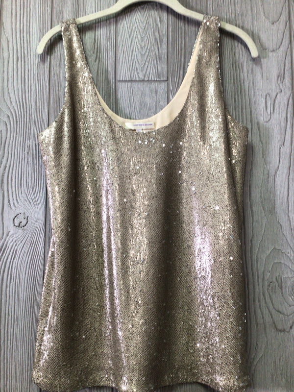 Lavender Brown Top Size Small Sequined
