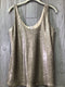 Lavender Brown Top Size Small Sequined