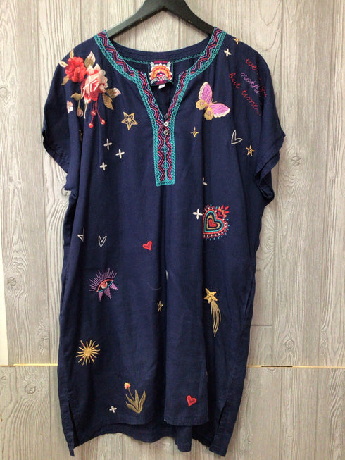 Johnny Was Dress Linen Size X-Large