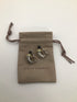 David Yurman Silver Onyx Tourmaline Shrimp Cable Earrings Vintage Estate