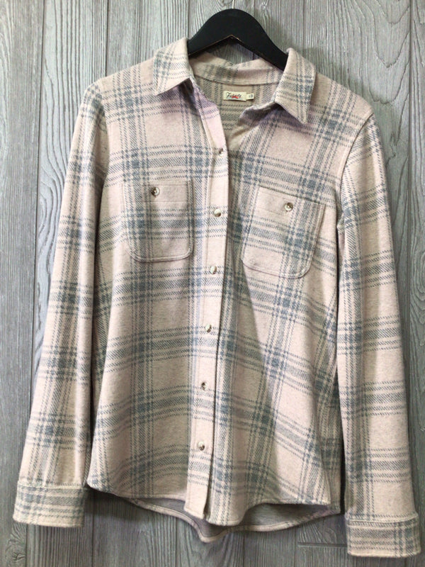 Faherty plaid Sweater Shirt Size Small