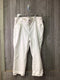 Chico's Jeans White Denim frayed Crop Size 16