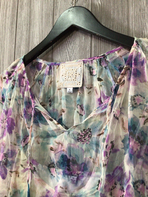 Johnny Was Jade Top Silk Size X-Large Set