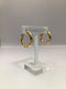 14k Gold Twisted Hoop Earrings