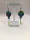 Artisans Multi-ColorArt Glass Earrings Drop