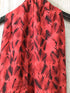 Eileen Fisher Red shibori Silk Scarf