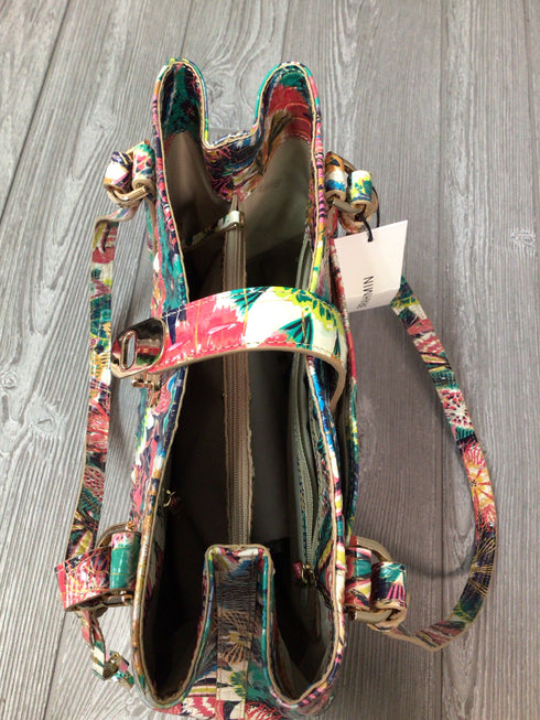 Brahmin Fiora Desert Bloom Melbourne Leather Bucket Pre-owned