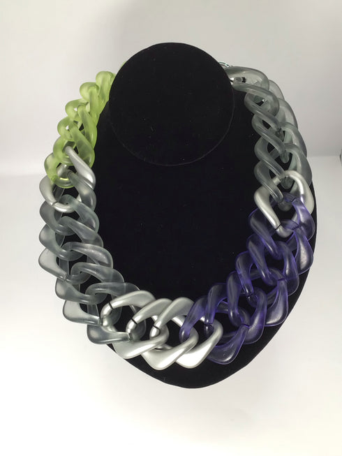 PONO Necklace Lucite Statement Link