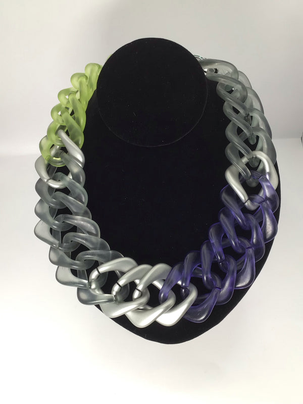 PONO Necklace Lucite Statement Link