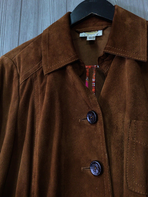 Talbots Suede Jacket Size Large-Petite