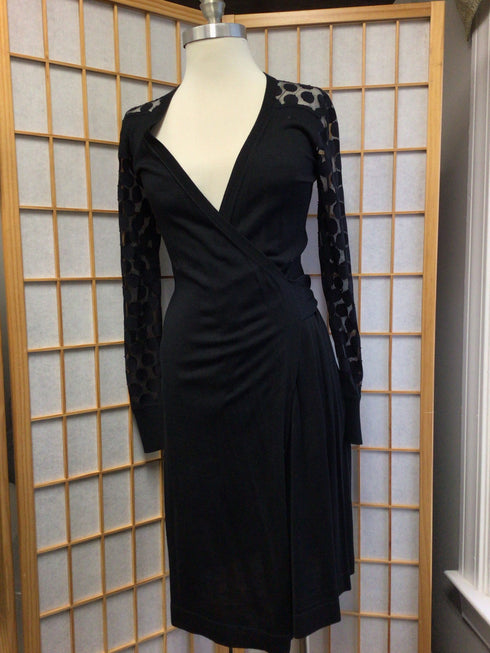 Diane von Furstenberg Knit Wrap Dress Size Small