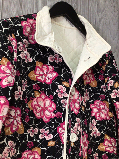Hilary Radley Quilted Reversible Jacket Size Small
