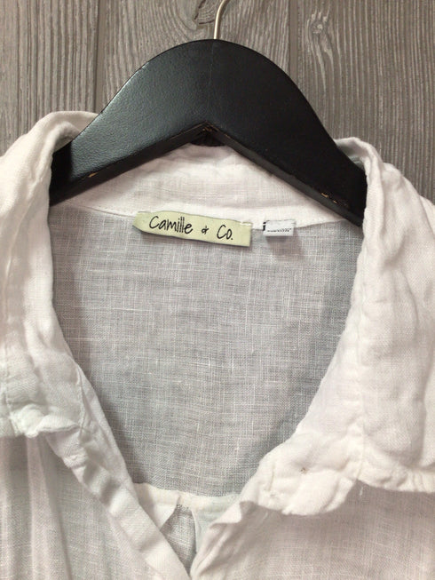 Camille & Co Linen Shirt Size Large