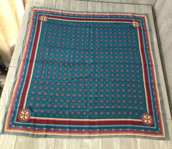 Chloe Square Silk Vintage Scarf