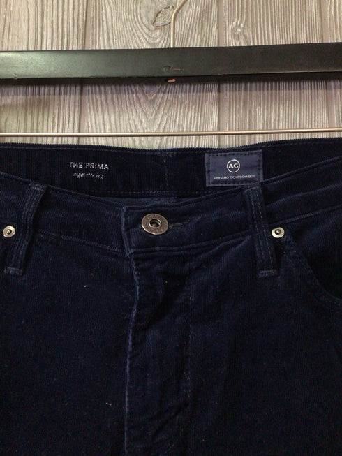 AG The Prima Cigarette Leg Corduroy Pants Size 6