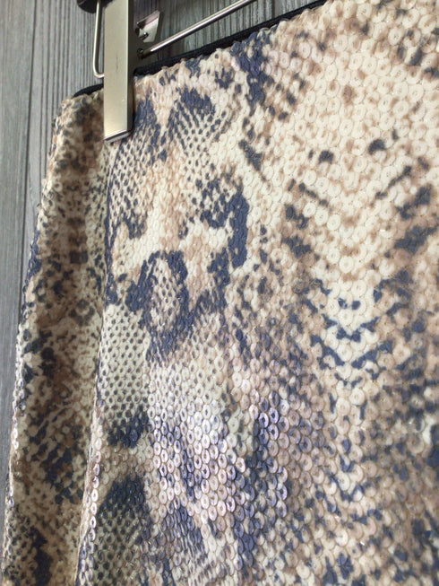 Carmen Marc Valvo Sequined Skirt Size 8