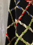 Susan Bristol Vintage Rope Lattice Embellished Cardigan Size Medium