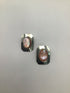 Pink Oval Mother Of Pearl Earrings