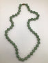 Green Jade Vintage Necklace 14" 10mm