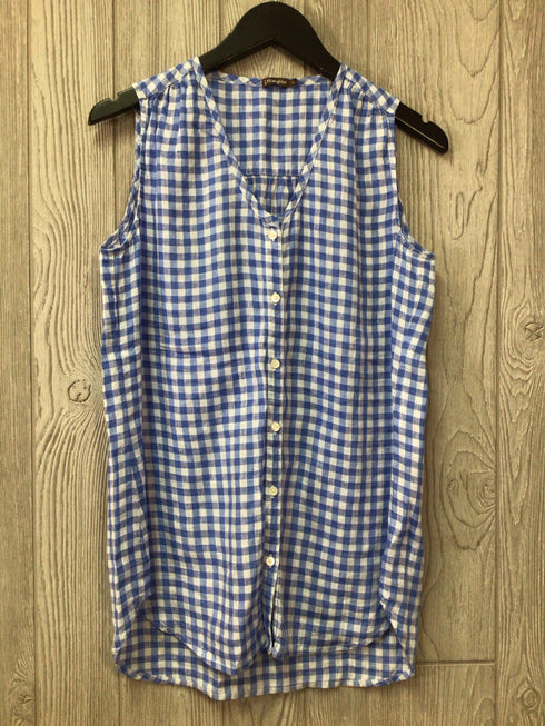J. McLaughlin Linen Top Size Small