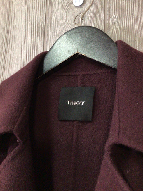 Theory wool-cashmere Felt Coat Size Petite