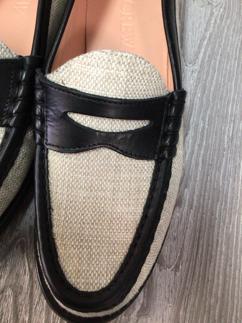 J Crew Winona Linen Loafers Size 9