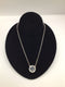 Round Crystal in Silver SET Necklace and Earrings