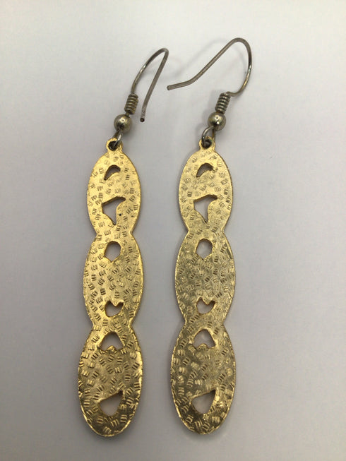 Vintage Cloisonne Drop Earrings