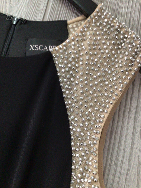 Xscape Dress Hi-Lo Beaded Size 4