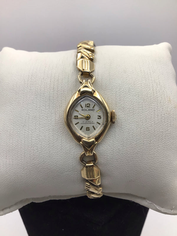 Roland 14k Gold Women's Vintage Watch 17 jewels