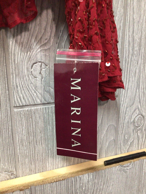 Marina Silk Beaded Top Size 12 new