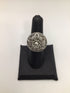 Silver Filigree Flower Ring sz 7