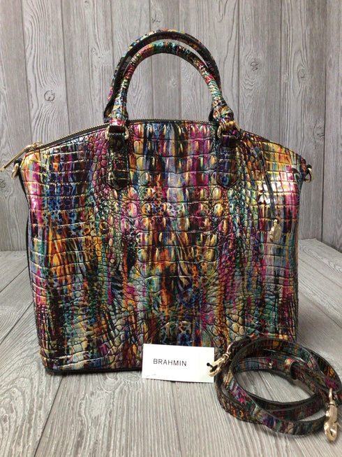 Brahmin Virtuous Melbourne Large Duxbury Satchel Leather